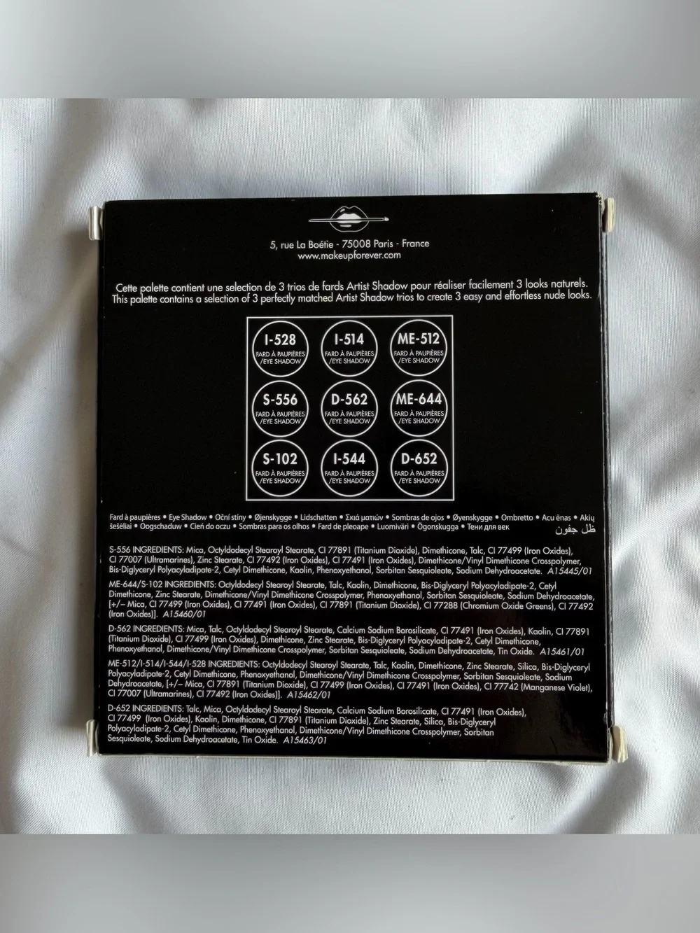 Makeup Forever Artist Shadows 1 - neutral